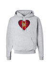 Water Droplet Heart Red Hoodie Sweatshirt by TooLoud-Hoodie-TooLoud-AshGray-Small-Davson Sales