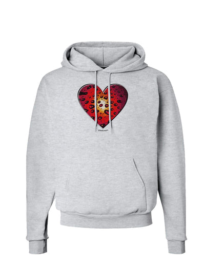 Water Droplet Heart Red Hoodie Sweatshirt by TooLoud-Hoodie-TooLoud-AshGray-Small-Davson Sales