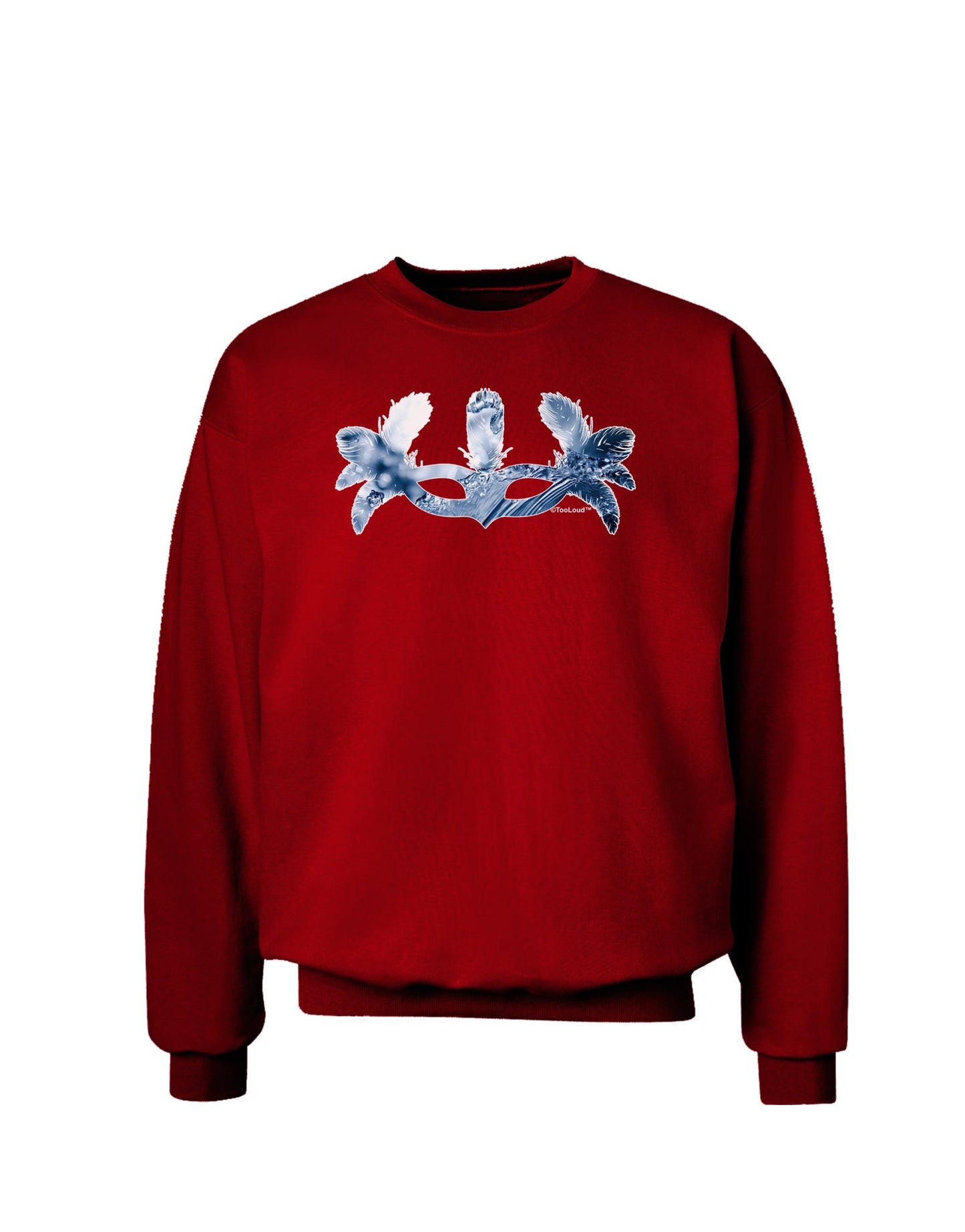 Water Masquerade Mask Adult Dark Sweatshirt by TooLoud-Sweatshirts-TooLoud-Deep-Red-Small-Davson Sales