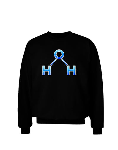 Water Molecule Adult Dark Sweatshirt by TooLoud-Sweatshirts-TooLoud-Black-Small-Davson Sales