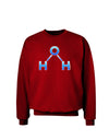 Water Molecule Adult Dark Sweatshirt by TooLoud-Sweatshirts-TooLoud-Deep-Red-Small-Davson Sales