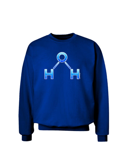 Water Molecule Adult Dark Sweatshirt by TooLoud-Sweatshirts-TooLoud-Deep-Royal-Blue-Small-Davson Sales