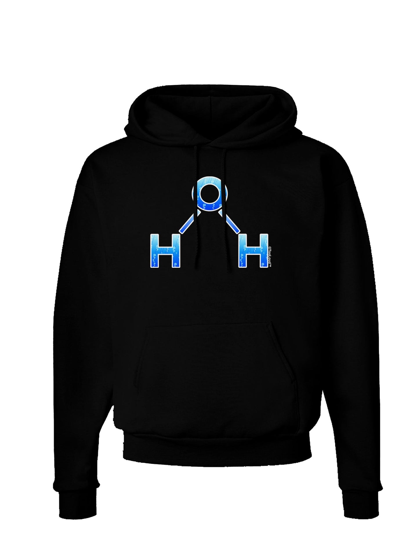 Water Molecule Dark Hoodie Sweatshirt by TooLoud-Hoodie-TooLoud-Black-Small-Davson Sales