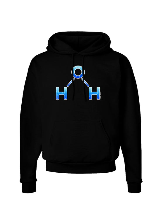 Water Molecule Dark Hoodie Sweatshirt by TooLoud-Hoodie-TooLoud-Black-Small-Davson Sales
