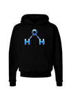 Water Molecule Dark Hoodie Sweatshirt by TooLoud-Hoodie-TooLoud-Black-Small-Davson Sales