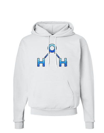 Water Molecule Hoodie Sweatshirt by TooLoud-Hoodie-TooLoud-White-Small-Davson Sales