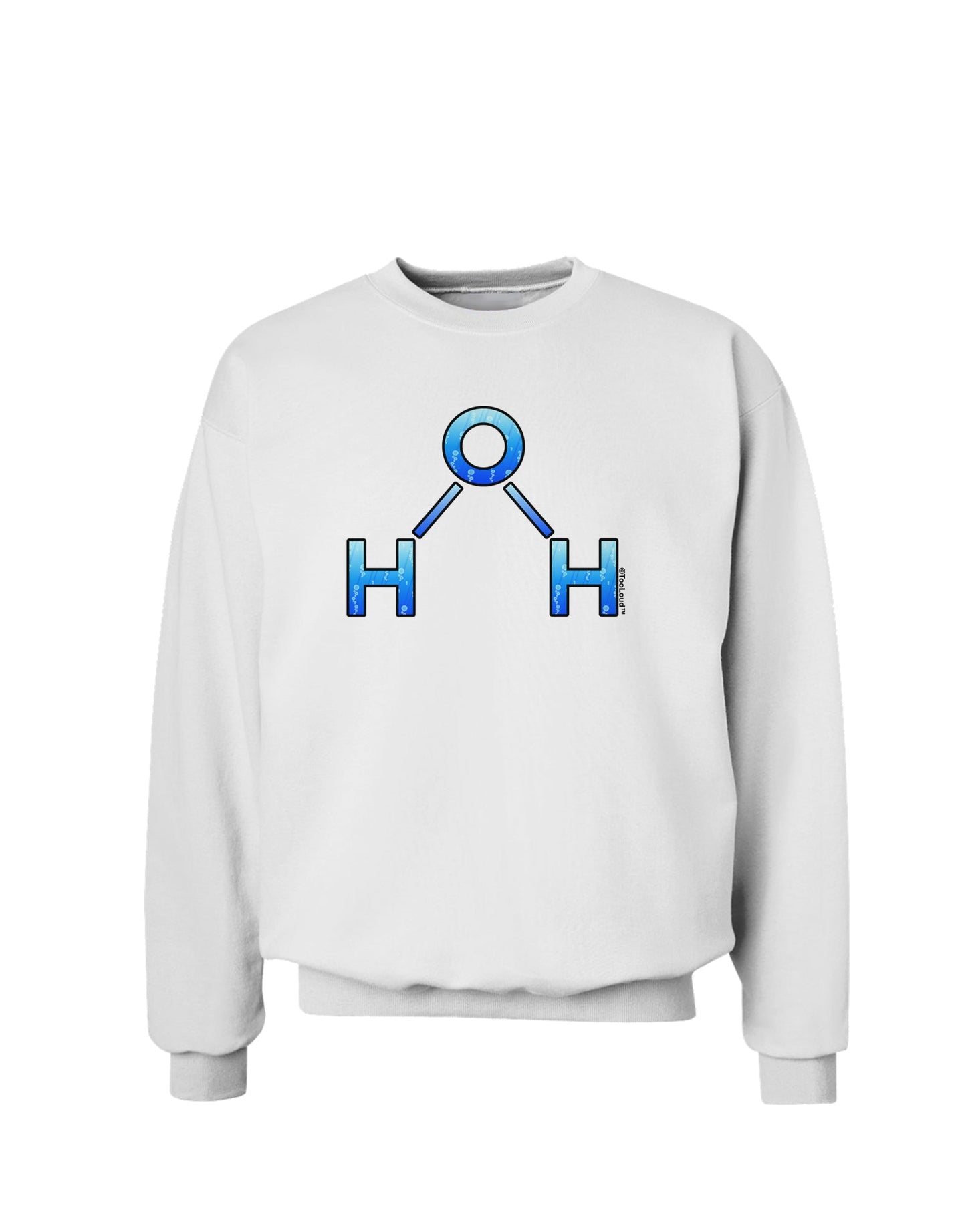Water Molecule Sweatshirt by TooLoud-Sweatshirts-TooLoud-White-Small-Davson Sales