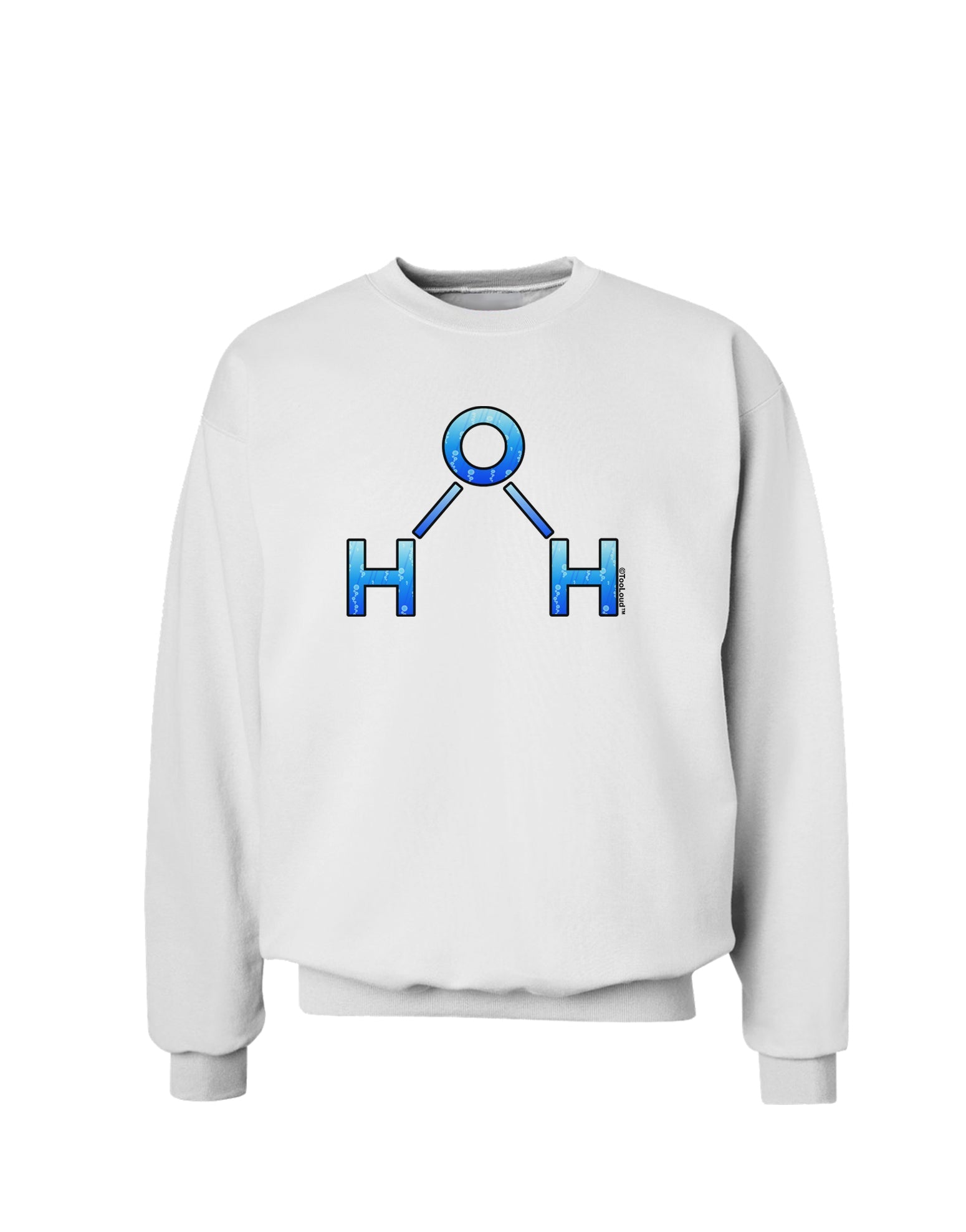 Water Molecule Sweatshirt by TooLoud-Sweatshirts-TooLoud-White-Small-Davson Sales