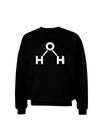 Water Molecule Text Adult Dark Sweatshirt by TooLoud-Sweatshirts-TooLoud-Black-Small-Davson Sales