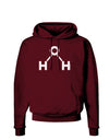 Water Molecule Text Dark Hoodie Sweatshirt by TooLoud-Hoodie-TooLoud-Maroon-Small-Davson Sales