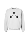 Water Molecule Text Sweatshirt by TooLoud-Sweatshirts-TooLoud-White-Small-Davson Sales