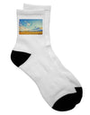 Watercolor Adult Short Socks from the Garden of the Gods - TooLoud-Socks-TooLoud-White-Ladies-4-6-Davson Sales
