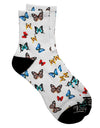 Watercolor Butterflies All Over Print Adult Short Socks - Expertly Curated Collection by TooLoud-Socks-TooLoud-White-Ladies-4-6-Davson Sales