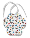 Watercolor Butterflies AOP Paw Print Shaped Ornament All Over Print-Ornament-TooLoud-White-Davson Sales