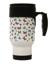 Watercolor Butterflies AOP Stainless Steel 14oz Travel Mug All Over Print-Travel Mugs-TooLoud-White-Davson Sales