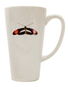 Watercolor Butterfly Black Conical Latte Coffee Mug - Expertly Crafted Drinkware-Conical Latte Mug-TooLoud-White-Davson Sales