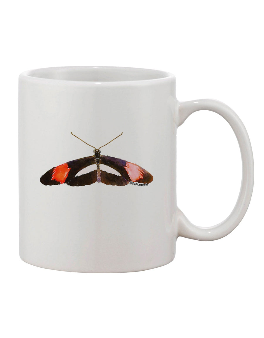 Watercolor Butterfly Black Printed 11 oz Coffee Mug - Expertly Crafted Drinkware-11 OZ Coffee Mug-TooLoud-White-Davson Sales