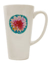 Watercolor Floral Conical Latte Coffee Mug - Expertly Crafted Drinkware TooLoud-Conical Latte Mug-TooLoud-White-Davson Sales