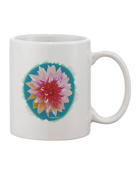 Watercolor Floral Print Ceramic Coffee Mug - TooLoud-11 OZ Coffee Mug-TooLoud-White-Davson Sales