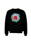 Watercolor Flower Adult Dark Sweatshirt-Sweatshirts-TooLoud-Black-Small-Davson Sales