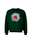 Watercolor Flower Adult Dark Sweatshirt-Sweatshirts-TooLoud-Deep-Forest-Green-Small-Davson Sales