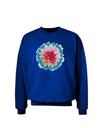 Watercolor Flower Adult Dark Sweatshirt-Sweatshirts-TooLoud-Deep-Royal-Blue-Small-Davson Sales
