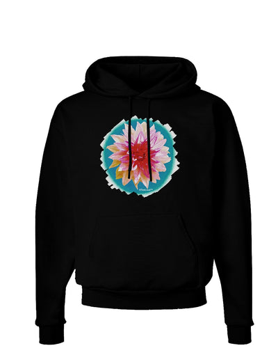 Watercolor Flower Dark Hoodie Sweatshirt-Hoodie-TooLoud-Black-Small-Davson Sales