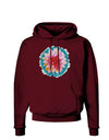 Watercolor Flower Dark Hoodie Sweatshirt-Hoodie-TooLoud-Maroon-Small-Davson Sales