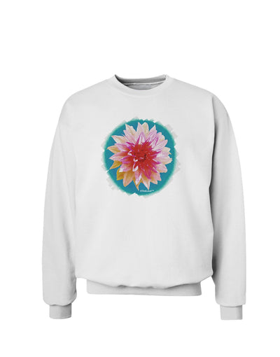 Watercolor Flower Sweatshirt-Sweatshirts-TooLoud-White-Small-Davson Sales