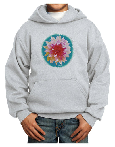 Watercolor Flower Youth Hoodie Pullover Sweatshirt-Youth Hoodie-TooLoud-Ash-XS-Davson Sales