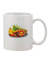 Watercolor Fruit Bowl 1 - Exquisite 11 oz Coffee Mug for Discerning Drinkware Enthusiasts - TooLoud-11 OZ Coffee Mug-TooLoud-White-Davson Sales