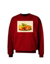 Watercolor Fruit Bowl 2 Adult Dark Sweatshirt-Sweatshirts-TooLoud-Deep-Red-Small-Davson Sales