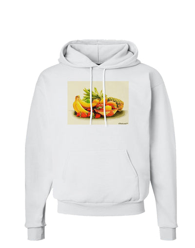 Watercolor Fruit Bowl 2 Hoodie Sweatshirt-Hoodie-TooLoud-White-Small-Davson Sales