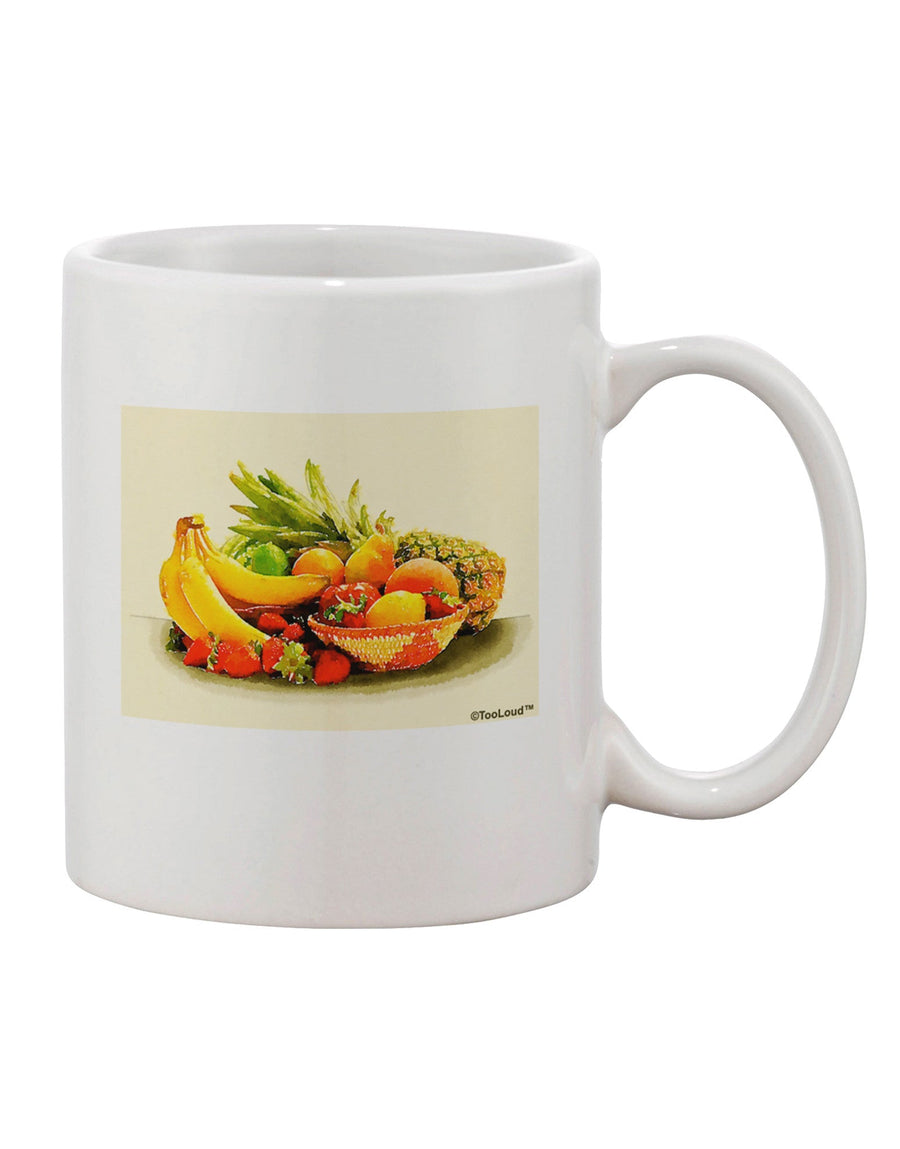 Watercolor Fruit Bowl 2 Printed 11 oz Coffee Mug - Expertly Crafted Drinkware-11 OZ Coffee Mug-TooLoud-White-Davson Sales