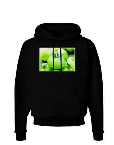 Watercolor Green Tomatoes Dark Hoodie Sweatshirt-Hoodie-TooLoud-Black-Small-Davson Sales