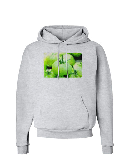 Watercolor Green Tomatoes Hoodie Sweatshirt-Hoodie-TooLoud-AshGray-Small-Davson Sales