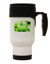 Watercolor Green Tomatoes Stainless Steel 14oz Travel Mug-Travel Mugs-TooLoud-White-Davson Sales