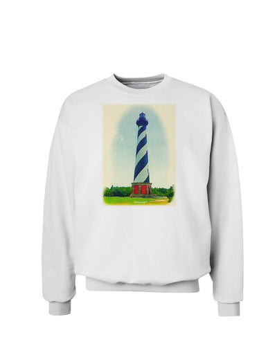 Watercolor Lighthouse 1 Sweatshirt-Sweatshirts-TooLoud-White-Small-Davson Sales