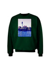 Watercolor Lighthouse 2 Adult Dark Sweatshirt-Sweatshirts-TooLoud-Deep-Forest-Green-Small-Davson Sales