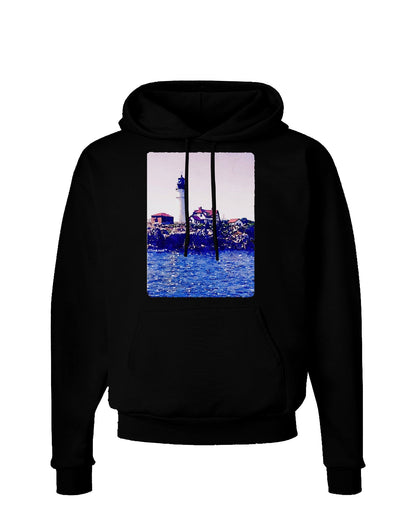 Watercolor Lighthouse 2 Dark Hoodie Sweatshirt-Hoodie-TooLoud-Black-Small-Davson Sales