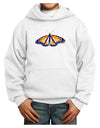 Watercolor Monarch Butterfly Youth Hoodie Pullover Sweatshirt-Youth Hoodie-TooLoud-White-XS-Davson Sales