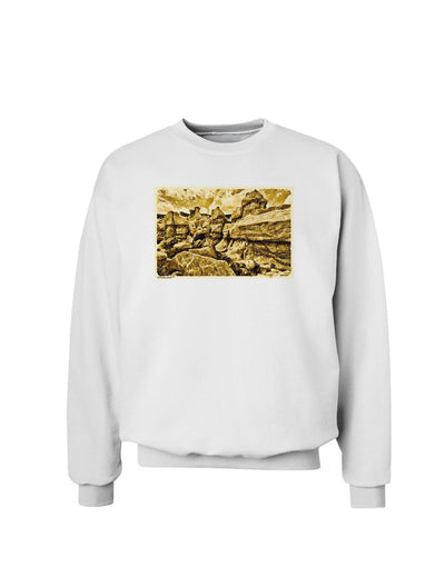 Watercolor Mountains Colorado Sweatshirt-Sweatshirts-TooLoud-White-Small-Davson Sales