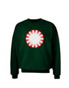 Watercolor Peppermint Adult Dark Sweatshirt-Sweatshirts-TooLoud-Deep-Forest-Green-Small-Davson Sales