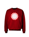 Watercolor Peppermint Adult Dark Sweatshirt-Sweatshirts-TooLoud-Deep-Red-Small-Davson Sales