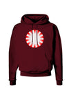 Watercolor Peppermint Dark Hoodie Sweatshirt-Hoodie-TooLoud-Maroon-Small-Davson Sales