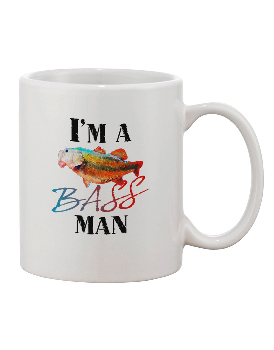 Watercolor Printed 11 oz Coffee Mug for the Discerning Bass Enthusiast - TooLoud-11 OZ Coffee Mug-TooLoud-White-Davson Sales