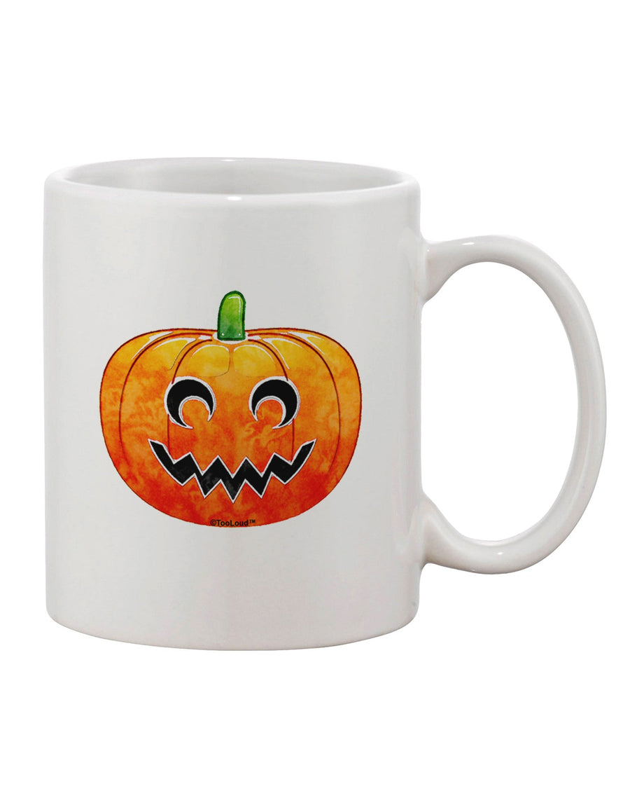 Watercolor Printed 11 oz Coffee Mug - Perfect for Halloween Enthusiasts TooLoud-11 OZ Coffee Mug-TooLoud-White-Davson Sales