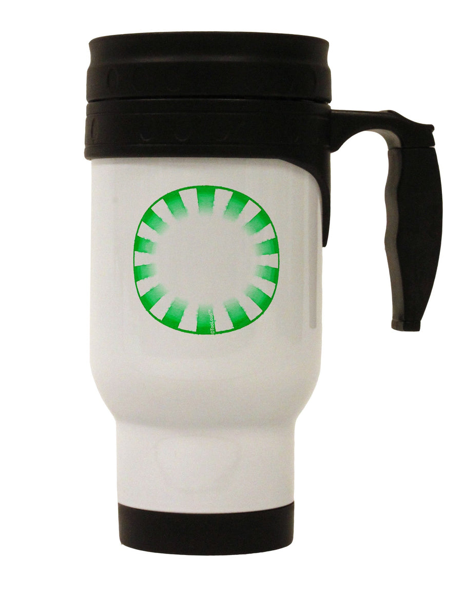 Watercolor Spearmint Stainless Steel 14oz Travel Mug-Travel Mugs-TooLoud-White-Davson Sales