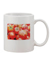 Watercolor Tomato Print Ceramic Coffee Mug - TooLoud-11 OZ Coffee Mug-TooLoud-White-Davson Sales