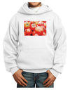 Watercolor Tomatoes Youth Hoodie Pullover Sweatshirt-Youth Hoodie-TooLoud-White-XS-Davson Sales